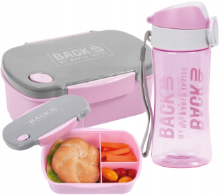 Záložná FĽAŠA NA VODU vyrobená z netoxického TRITAN 400ml BPA FREE ružová
